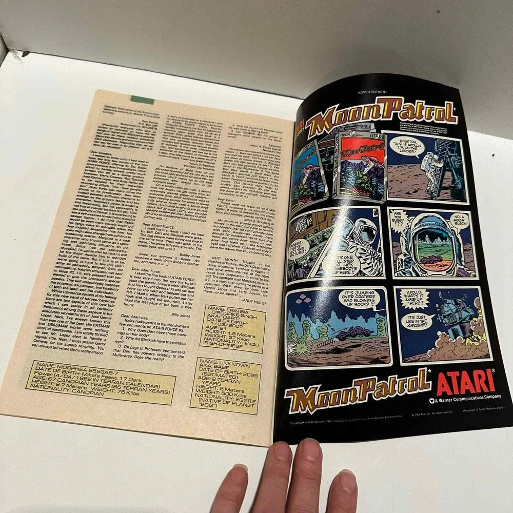 ATARI FORCE 6 JUNE 84 Meeting with Life and Death‎ DC Comic Book